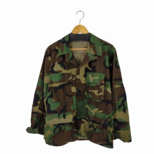 US ARMY(ユーエスアーミー) 90s 90年製 リップストップ ウッドランドカモ BDU コンバットジャケット メンズ  MEDIUM-SHORT【中古】【ブラ