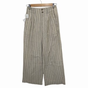 Lucky Brand Striped Pull-On Wide-Leg Pants - Linen