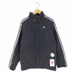 adidas(アディダス) ロゴプリント ナイロンパテッドジャケット メンズ JPN：L 【中古】【ブランド古着バズストア】