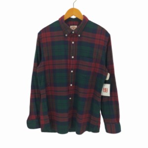 BROOKS BROTHERS REDFLEECE(ブルックスブラザーズレッドフリース) チェック柄ボタンダウンシャツ メンズ import：L 【中古】【ブランド古