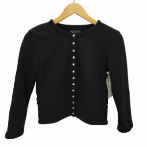 agnes b. PARIS(アニエスベー) Black Le Petit snap cardigan レディース  1【中古】【ブランド古着バズストア】