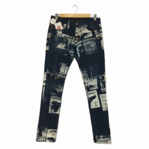 USED古着(ユーズドフルギ) {{TOTH660}} BOMBED PANTS リメイクプリントデニムパンツ メンズ  無【中古】【ブランド古着バズストア】