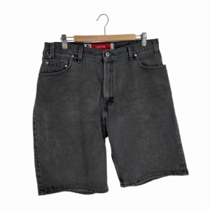 Levis(リーバイス) 93年製 USA製 ボタン裏513 SILVER TAB シルバータブ loose  ブラックデニムショーツ ハーフバギーパンツ メンズ  W36