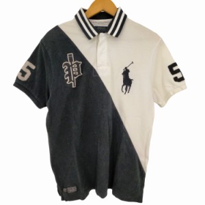 POLO RALPH LAUREN(ポロラルフローレン) CUSTOM FIT ビッグポニー ワッペン ポロシャツ メンズ import：L 【中古】【ブランド古着バズス