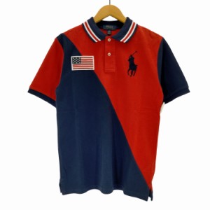 POLO RALPH LAUREN(ポロラルフローレン) カンボジア製 アメリカ国旗 ポロシャツ メンズ JPN：L 【中古】【ブランド古着バズストア】