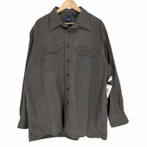 Gap(ギャップ) 00s 紺タグ ダック地 ミリタリーシャツ メンズ JPN：XL 【中古】【ブランド古着バズストア】