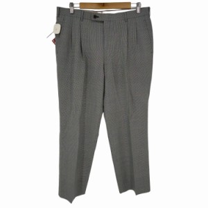 AQUASCUTUM(アクアスキュータム) 千鳥格子センタープレススラックス メンズ  91【中古】【ブランド古着バズストア】