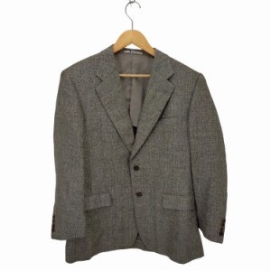 AQUASCUTUM(アクアスキュータム) リネン混2Bテーラードジャケット メンズ  96AB5【中古】【ブランド古着バズストア】