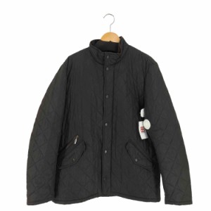 Barbour(バブアー) 襟コーデュロイ スタンドカラー キルティングジャケット メンズ import：L 【中古】【ブランド古着バズストア】