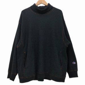 Champion(チャンピオン) ステッチデザイン タートルネック スウェット メンズ import：L 【中古】【ブランド古着バズストア】