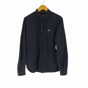 FRED PERRY(フレッドペリー) チェック切替 L/S シャツ メンズ import：M 【中古】【ブランド古着バズストア】