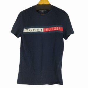 TOMMY HILFIGER(トミーヒルフィガー) フロントメッシュロゴ Tシャツ レディース import：S 【中古】【ブランド古着バズストア】