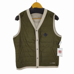 Eddie Bauer(エディーバウアー) スナップボタン リバーシブルキルティングベスト メンズ JPN：S 【中古】【ブランド古着バズストア】