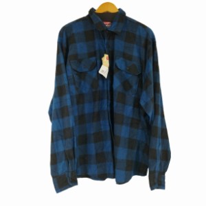 Wrangler(ラングラー) ブロックチェック フラップポケット ネルシャツ メンズ  2XL【中古】【ブランド古着バズストア】