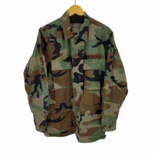 US ARMY(ユーエスアーミー) 90s 93年製 リップストップ ウッドランドカモ BDU コンバットジャケット メンズ  MEDIUM-REGULAR【中古】【ブ