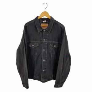 Levis(リーバイス) メキシコ製 70507-0260 後染め ブラック デニムジャケット メンズ import：XL 【中古】【ブランド古着バズストア】