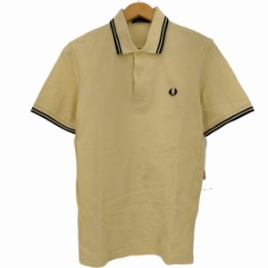 FRED PERRY(フレッドペリー) 英国製 ロゴ刺繍ポロシャツ メンズ  38【中古】【ブランド古着バズストア】