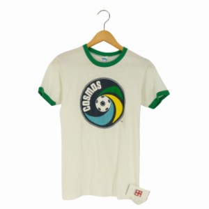 Champion(チャンピオン) 70s USA製 バータグ フロントプリント リンガーTシャツ メンズ import：S 【中古】【ブランド古着バズストア】