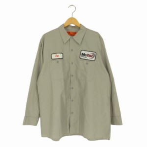 RED CAP(レッドキャップ) Regent Long Sleeve Work Shirt リージェントロングスリーブワークシャツ メンズ import：XL 【中古】【ブラン