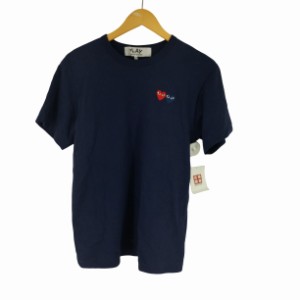 PLAY COMME des GARCONS(プレイコムデギャルソン) AD2023/4 ダブル ハートワッペン Tシャツ メンズ JPN：M 【中古】【ブランド古着バズス