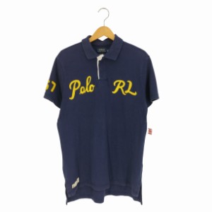 POLO RALPH LAUREN(ポロラルフローレン) CUSTOM FIT ロゴワッペン ナンバリング 67 ポロシャツ メンズ import：L 【中古】【ブランド古着