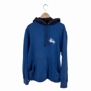 Stussy(ステューシー) Brack Logo Bicolor Hoodie メンズ JPN：S 【中古】【ブランド古着バズストア】