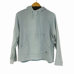 adidas(アディダス) Hooded Pullover Top 霜降りパーカー レディース  XL【中古】【ブランド古着バズストア】