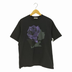 UNDERCOVER(アンダーカバー) ZIP TEE ROSE COLLAGE サイドジップ グラフィックプリントTシャツ メンズ JPN：3 【中古】【ブランド古着バ