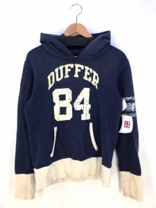 The DUFFER of ST.GEORGE(ザダファーオブセントジョージ) ヴィンテージ加工 プリントプルオーバーパーカー メンズ JPN：M 【中古】【ブラ