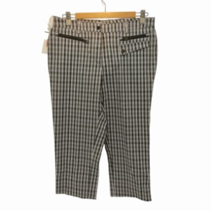 AQUASCUTUM(アクアスキュータム) チェック柄 クロップドパンツ レディース  US8【中古】【ブランド古着バズストア】