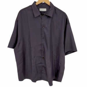 ADRER(アドラー) extra quality polysatin open collar shirt エクストラオリティーポリサテンオープンカラーシャツ メンズ import：L 【