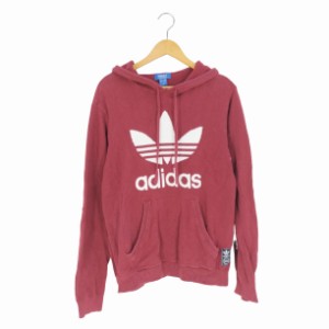 adidas(アディダス) KNIT TREFOIL HOODIE ニット トレフォイル フーディー プルオーバーパーカー メンズ import：M 【中古】【ブランド古