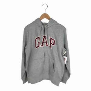 Gap(ギャップ) GAPロゴ カーボナイズド フレンチテリー フルジップ パーカー メンズ import：S 【中古】【ブランド古着バズストア】