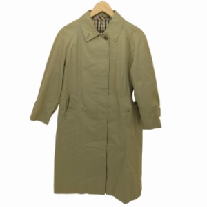 DAKS(ダックス) 総裏チェック シングルブレスト ステンカラーコート レディース  9AB2 【中古】【ブランド古着バズストア】