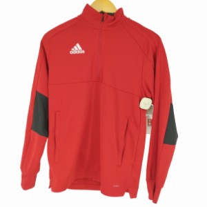 adidas(アディダス) 胸元ワンポイントロゴ ハーフジップトレーナー メンズ JPN：M 【中古】【ブランド古着バズストア】