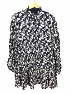 ZARA(ザラ) Black Daisy Floral Dress Sleeveless 花柄ワンピース レディース JPN：L 【中古】【ブランド古着バズストア】