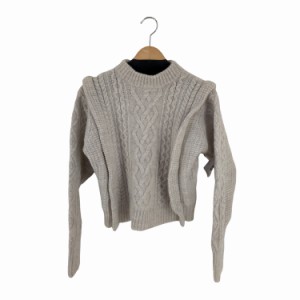 ISABEL MARANT ETOILE(イザベルマランエトワール) Cream Woven sweater レディース  36【中古】【ブランド古着バズストア】