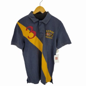 Rugby Ralph Lauren(ラグビーラルフローレン) ポロ ナンバリングワッペン メンズ JPN：L 【中古】【ブランド古着バズストア】