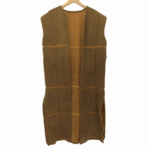 Ameri VINTAGE(アメリヴィンテージ) 2021AW MOUTON LIKE KNIT VEST ロングニットベスト レディース FREE 【中古】【ブランド古着バズスト