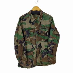 US ARMY(ユーエスアーミー) 90s 93年製 リップストップ ウッドランドカモ BDU コンバットジャケット メンズ  MEDIUM-LONG【中古】【ブラ