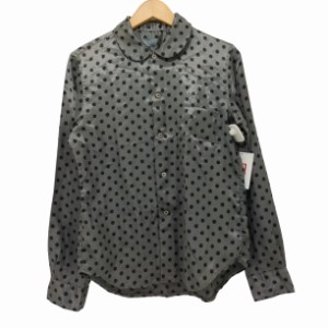 COMME des GARCONS(コムデギャルソン) ドット 丸襟 ロングスリーブシャツ レディース JPN：S 【中古】【ブランド古着バズストア】