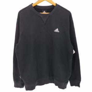 adidas(アディダス) Vガゼット パフォーマンスロゴ クルーネック スウェット メンズ  XO【中古】【ブランド古着バズストア】