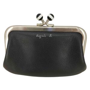 【未使用品】アニエスベー キーケース がま口 小銭入れ　本革　財布　金ロゴ 楽天市場】アニエスベー 小銭入れ（レディースコインケース