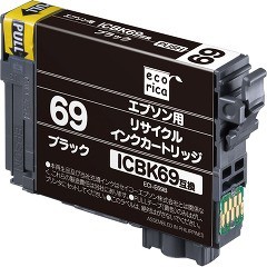 エコリカ エプソン ICBK69 ブラック(1コ入)[インク]