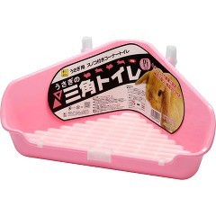 うさぎの三角トイレ ピンク(1コ入)[小動物トイレ用品]