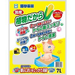 猫砂楽園 植物だから(7L)[猫砂・猫トイレ用品]