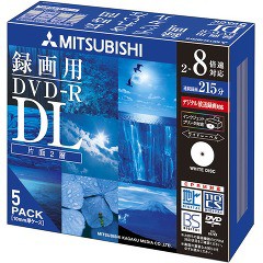 バーベイタム DVD-R 8.5GB ビデオ録画用 8倍速対応 5枚 VHR21HDSP5(1セット)[DVDメディア]