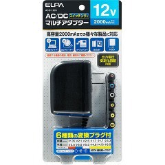 エルパ AC-DCマルチアダプター 12V ACD-120S(1コ入)[情報家電　その他]