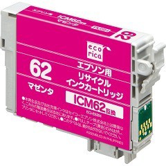 エコリカ エプソン ICM62 マゼンタ(1コ入)[インク]