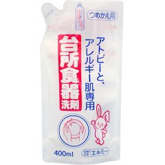 エルミー アトピーとアレルギー肌専用台所食器洗剤 詰替用(400ml)[食器用洗剤(つめかえ用)]